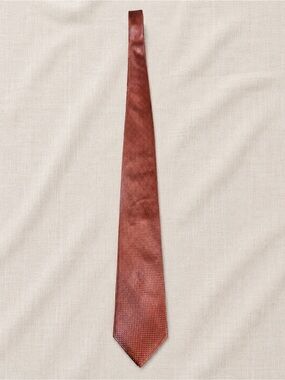 Vintage Michael Kors Orange Metallic Silk Tie 59” NWOT